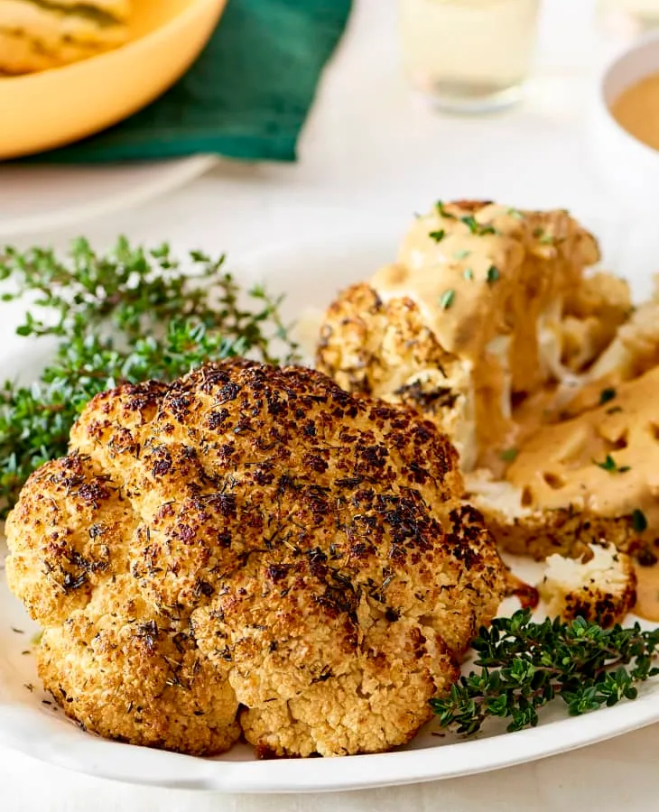 Roasted Cauliflower With Garlic