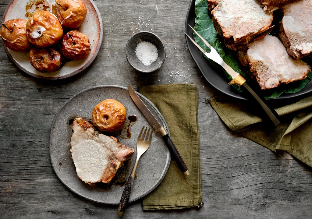 Roasted Pork Tenderloin with Caraway Sauerkraut