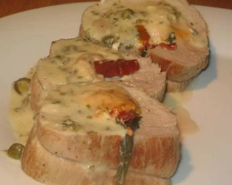 Roasted Veal Loin Stuffed With Fontina Cheese And Truffle