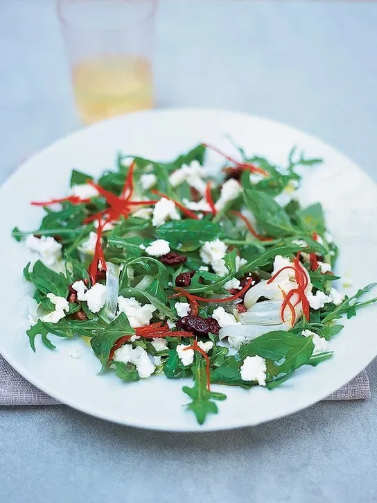 Rocket, Fennel and Herb salad with Goat's Cheese