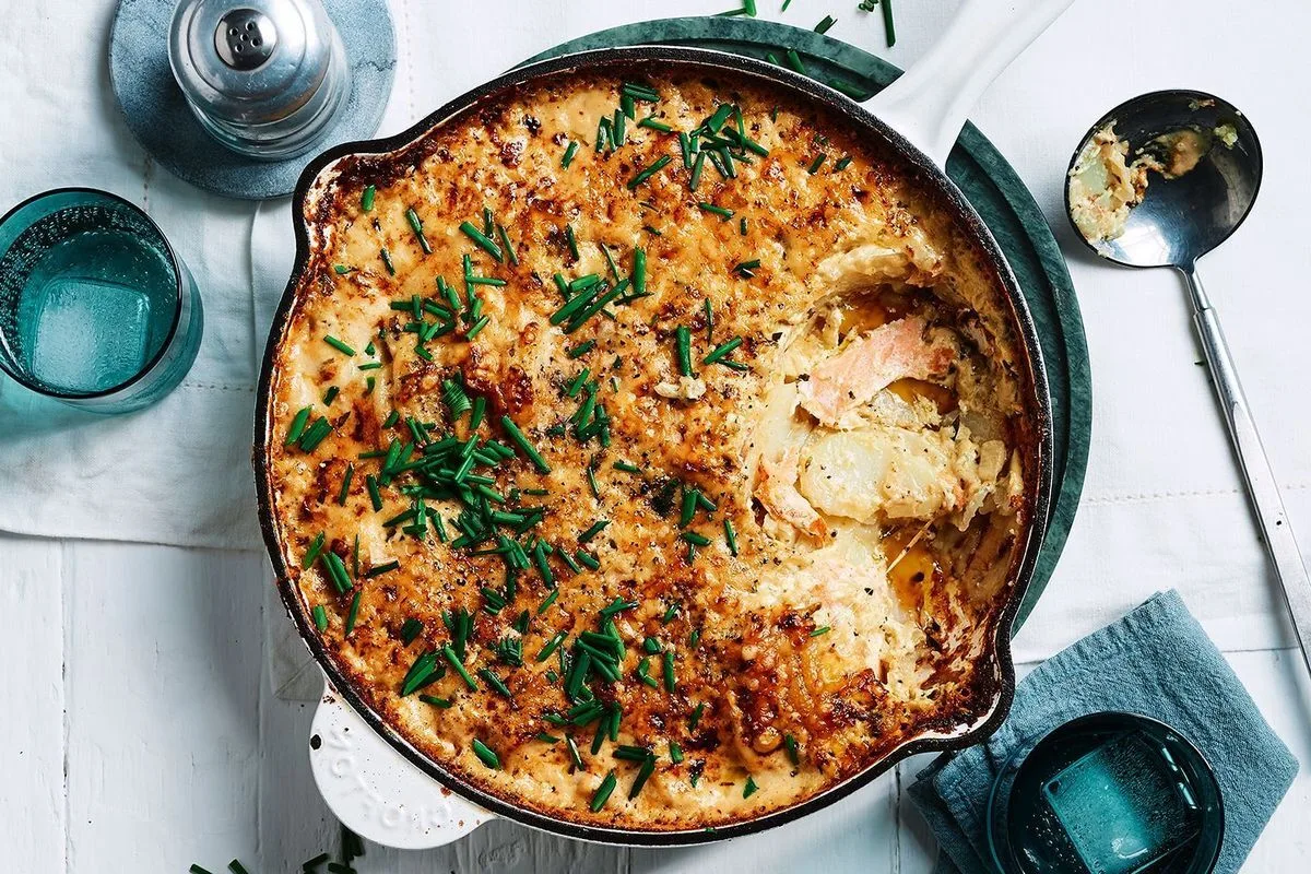 Salmon And Potato Casserole