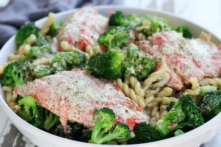 Salmon-Broccoli Loaf with Dill and Capers