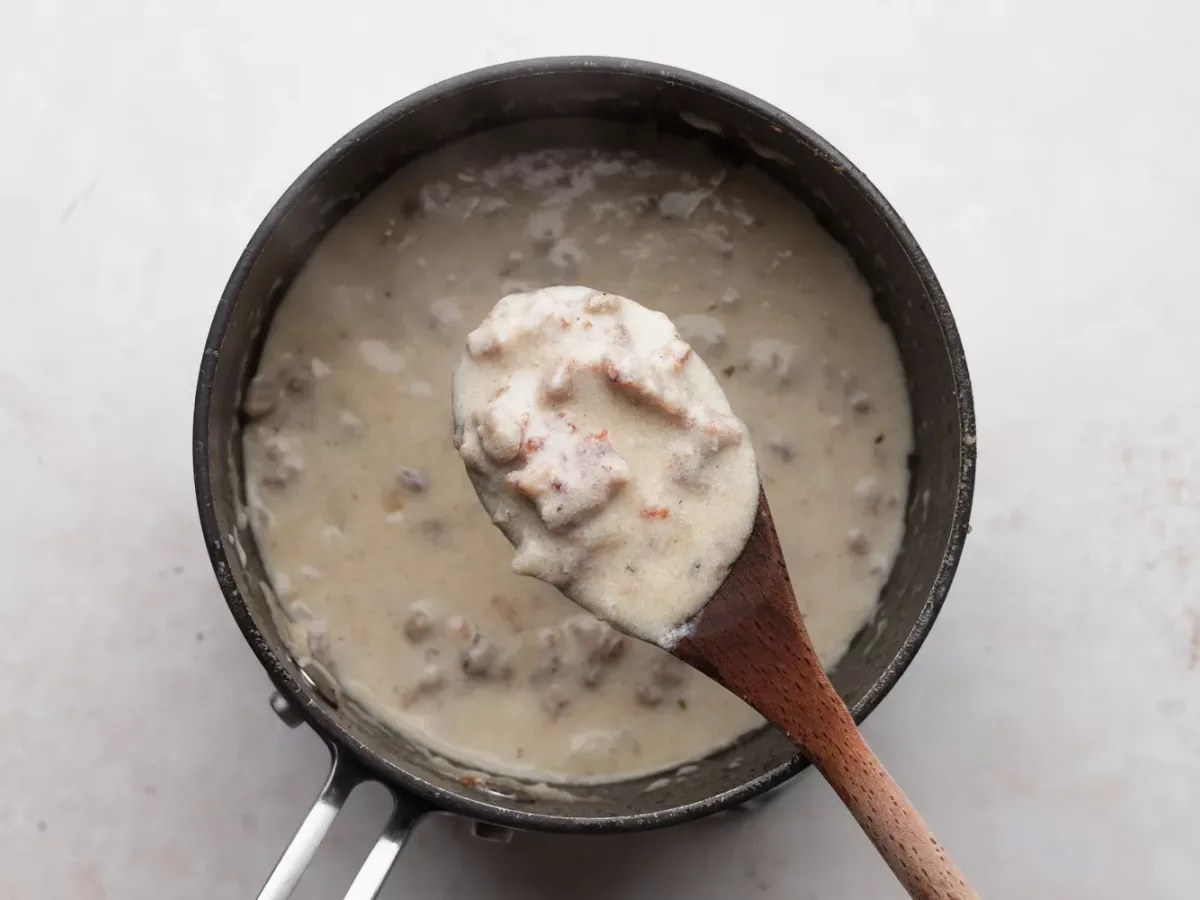 Sausage Gravy and Biscuits