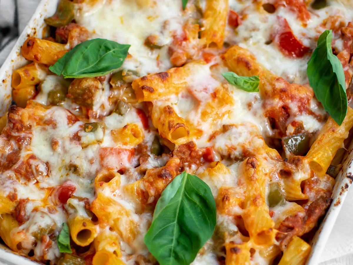 Sausage & Pepper Hotdish