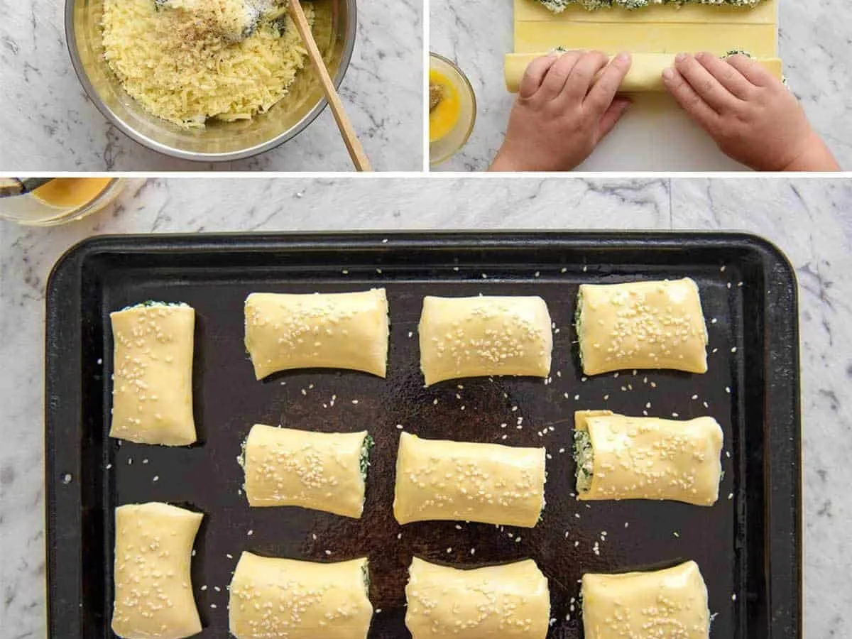 Sbarro Spinach and Cheese Rolls Florentina