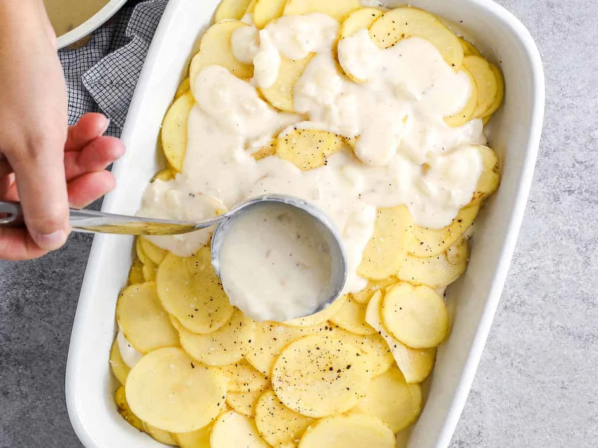 Scalloped Potatoes and Franks