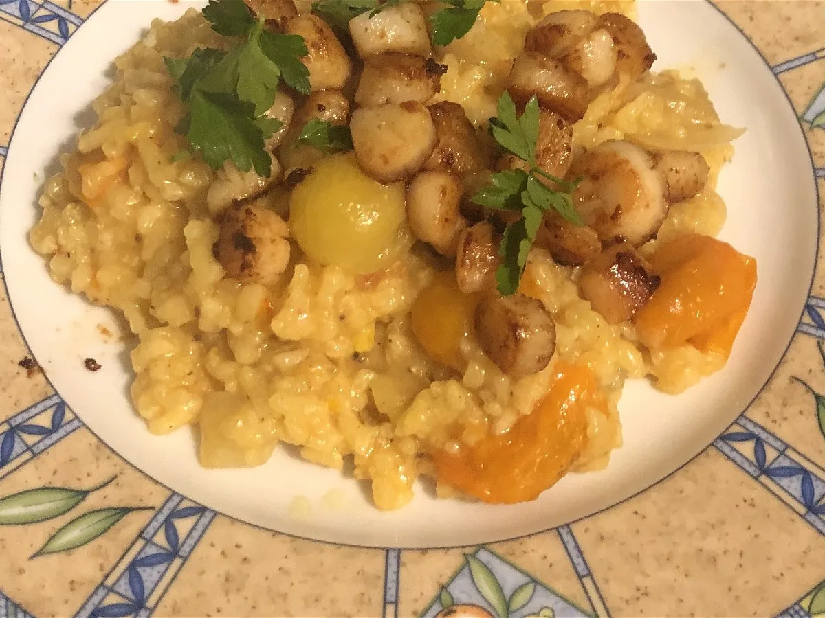 Scallops With Saffron