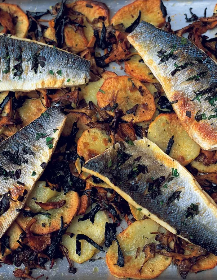 Sea Bass with Fennel and Olives