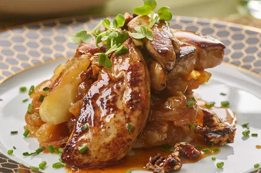 Seared Fois Gras With Caramelized Apples