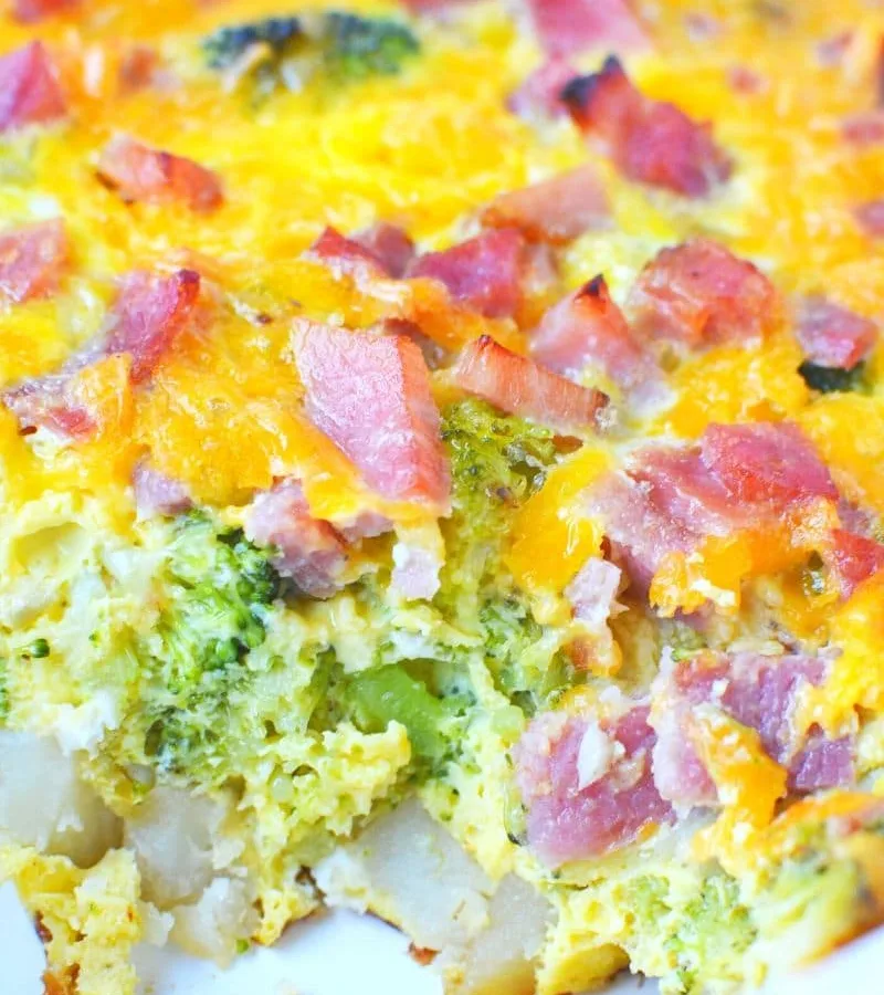 Seven-Layer Ham and Broccoli Casserole