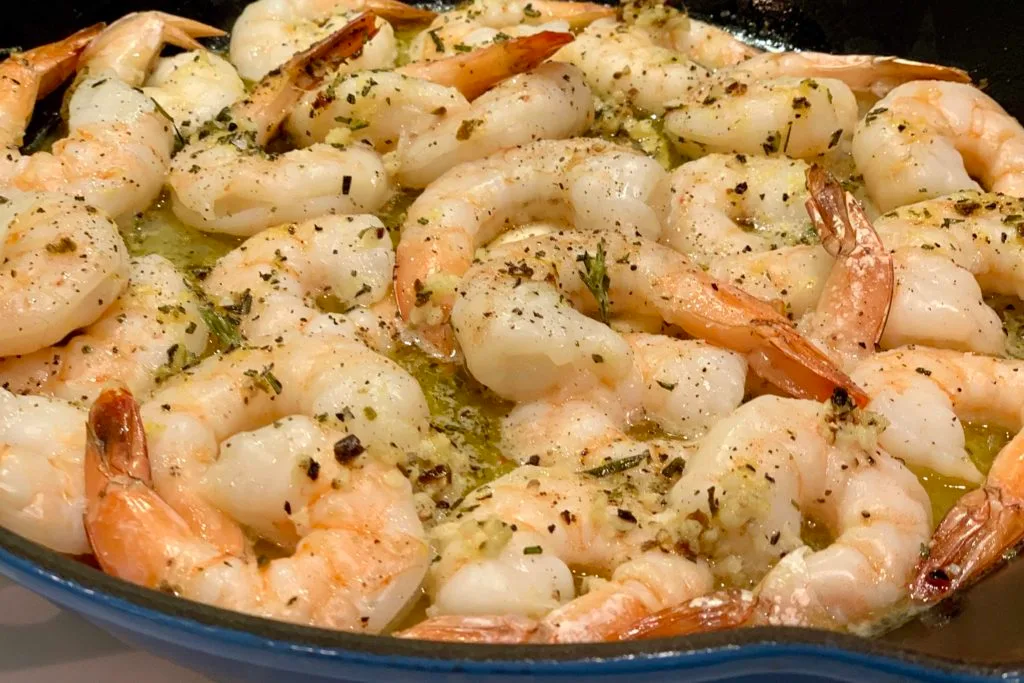 Shrimp Broiled with Rosemary