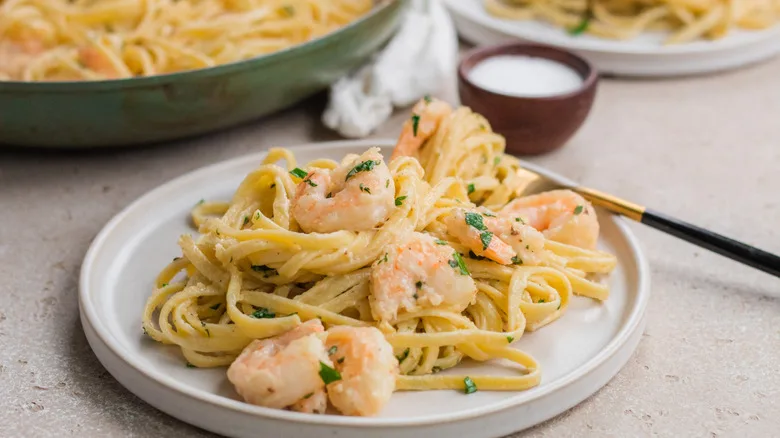 Shrimp Linguine Alfredo