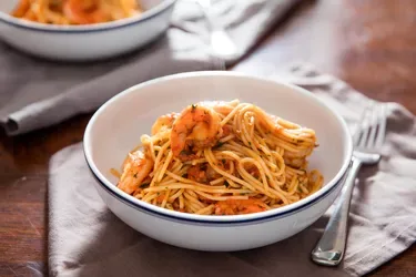Italian Shrimp Spaghetti Casserole