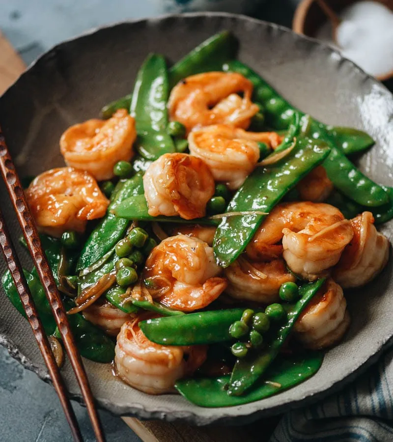 Shrimp with Snow Peas