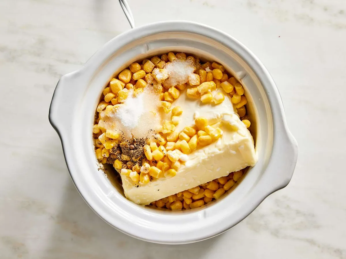 Slow-Cooked Corn Pudding