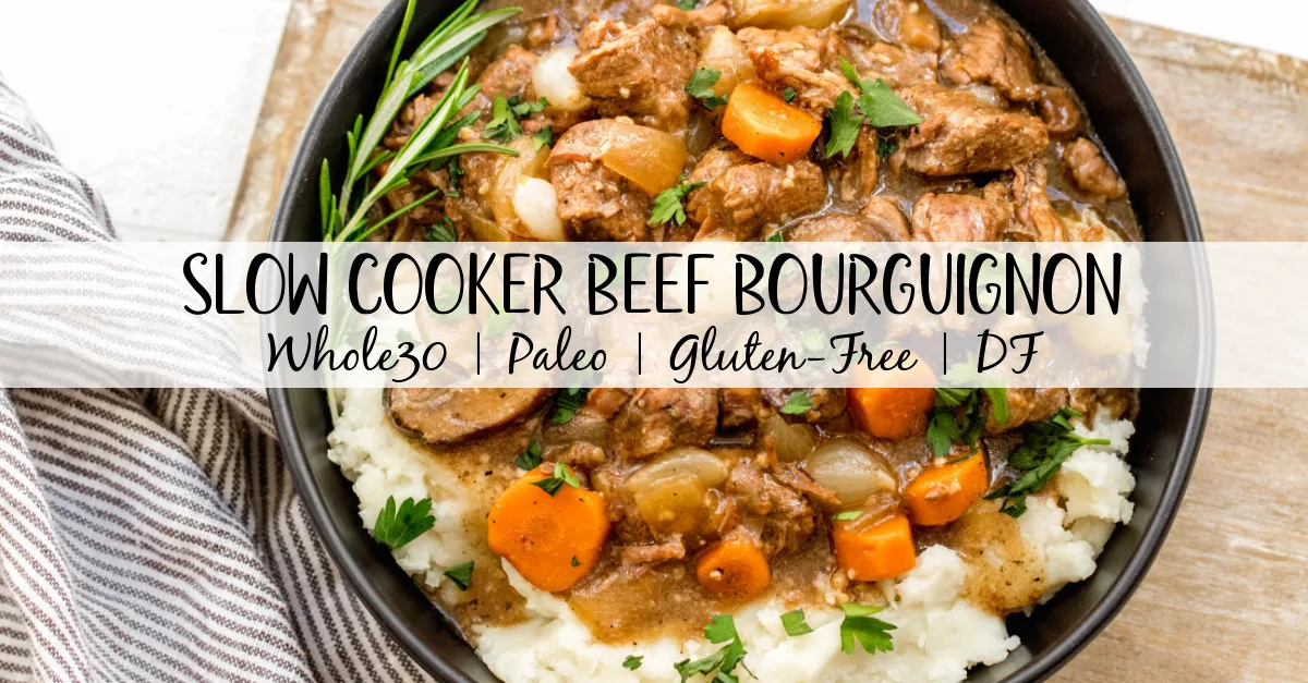 Slow Cooker Beef Bourguignon