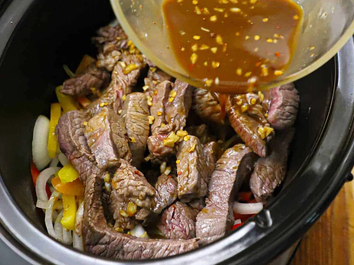 Slow Cooker Pepper Steak