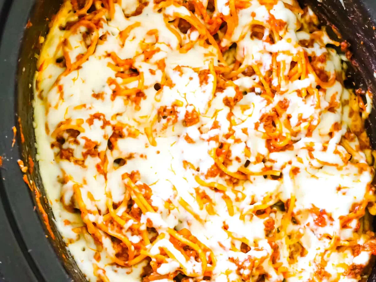 Slow Cooker Spaghetti Meat Sauce