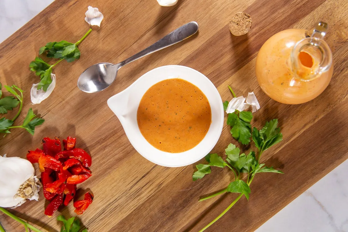 Smoked Mussel Fritters With A Roasted Red Pepper Aioli