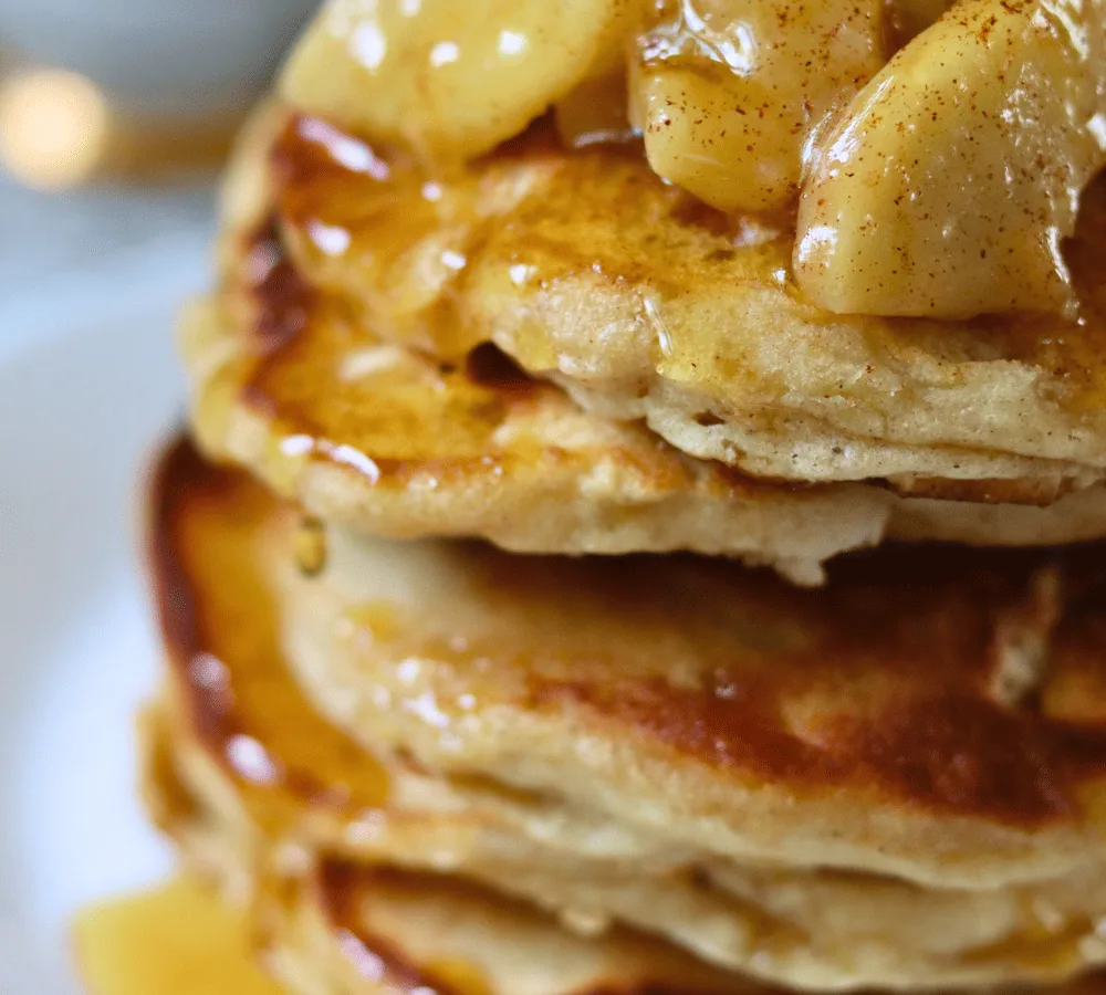 Sourdough Apple Pancakes