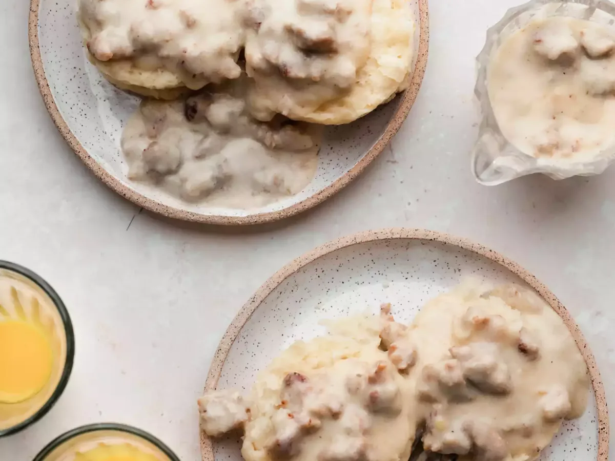Spam & Gravy On Biscuits