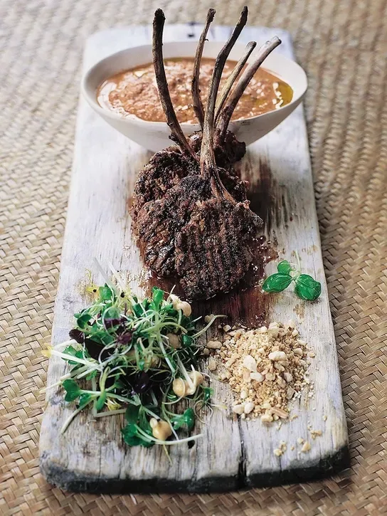 Spice Lamb Stew with Walnuts and Pomegranate