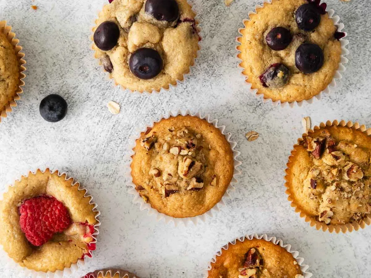 Spicy Apricot Oat Muffins