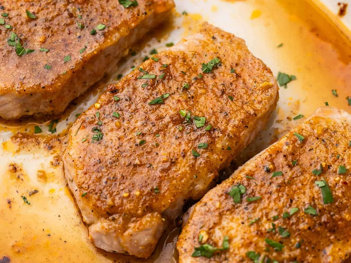 Spicy Saucy Pork Chops