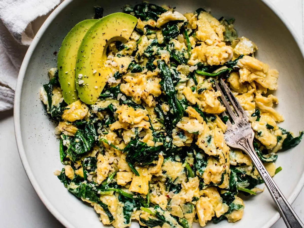 Spinach Egg Scramble