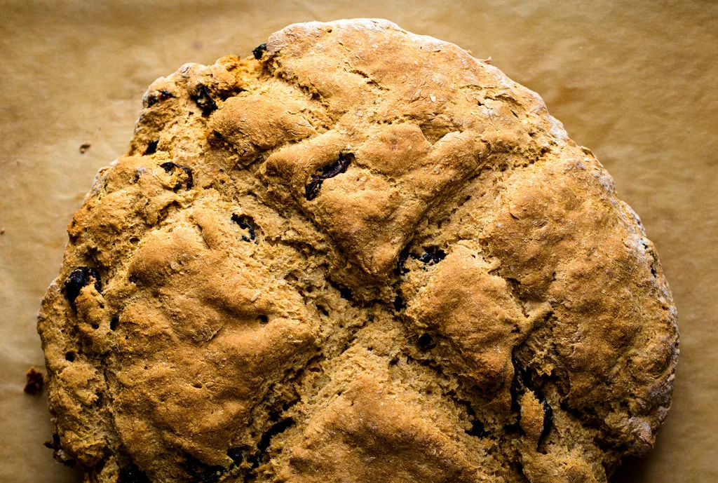Steamed Brown Bread With Currants And Walnuts