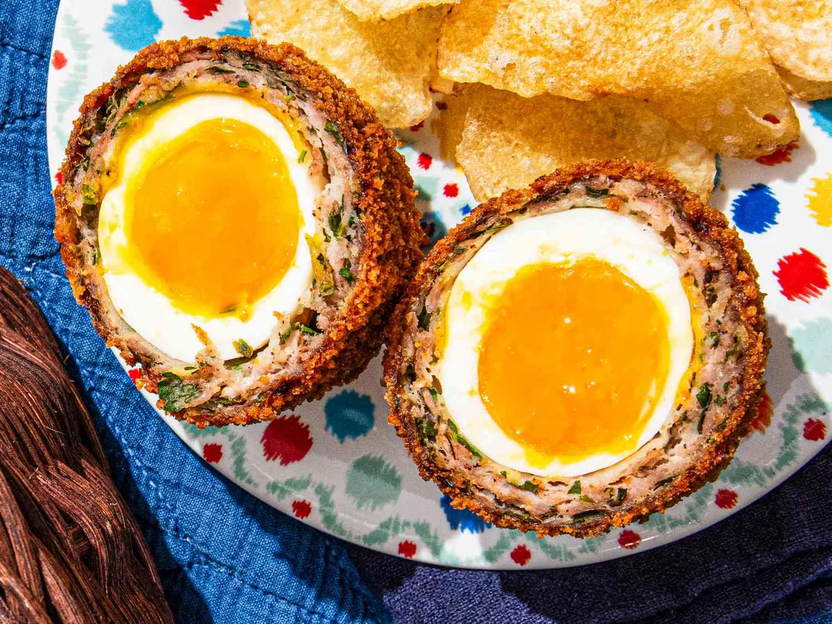 STICKY WRAPPED EGGS