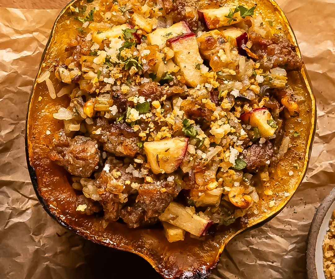 Stuffed Acorn Squash Supreme