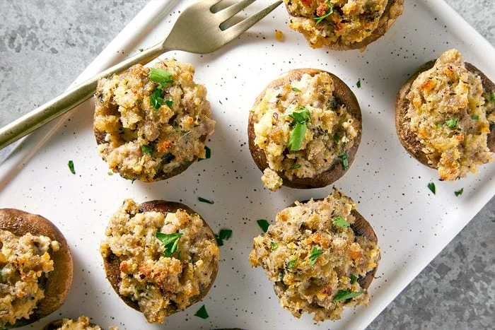 Italian Sausage Stuffed Mushrooms
