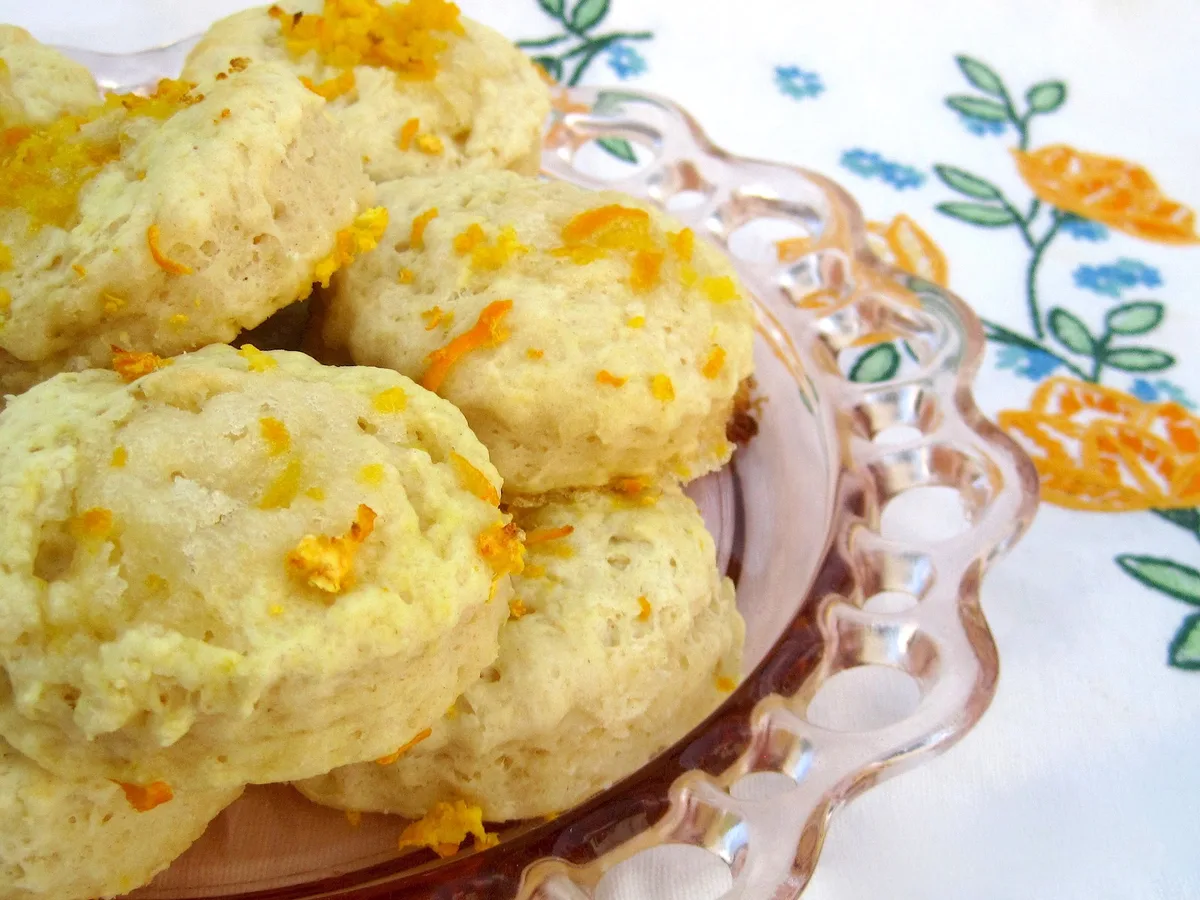 Sugar Cube Orange Biscuits