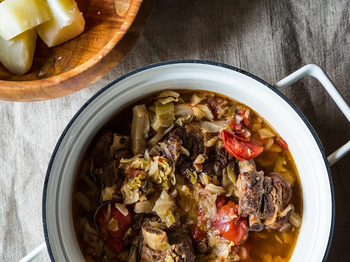 Sweet and Sour Cabbage Soup
