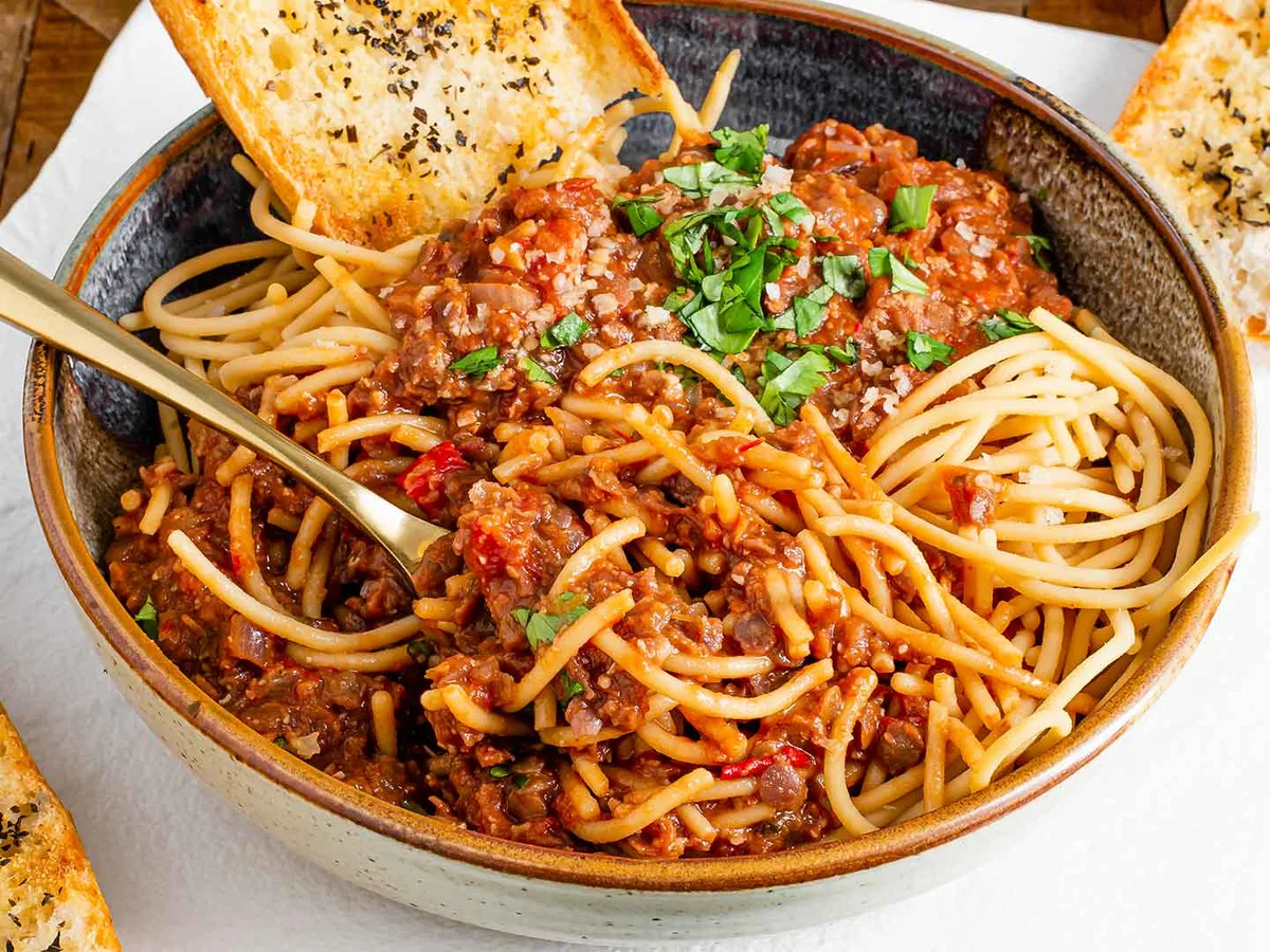 Sweetbreads With A Toasted Tomato, Garlic And Lentil Ragu