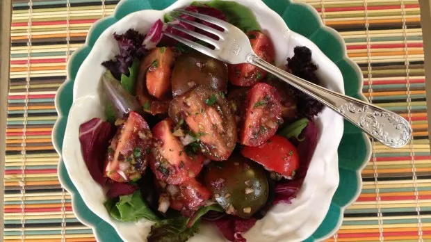 Tomato and Tapenade Salad