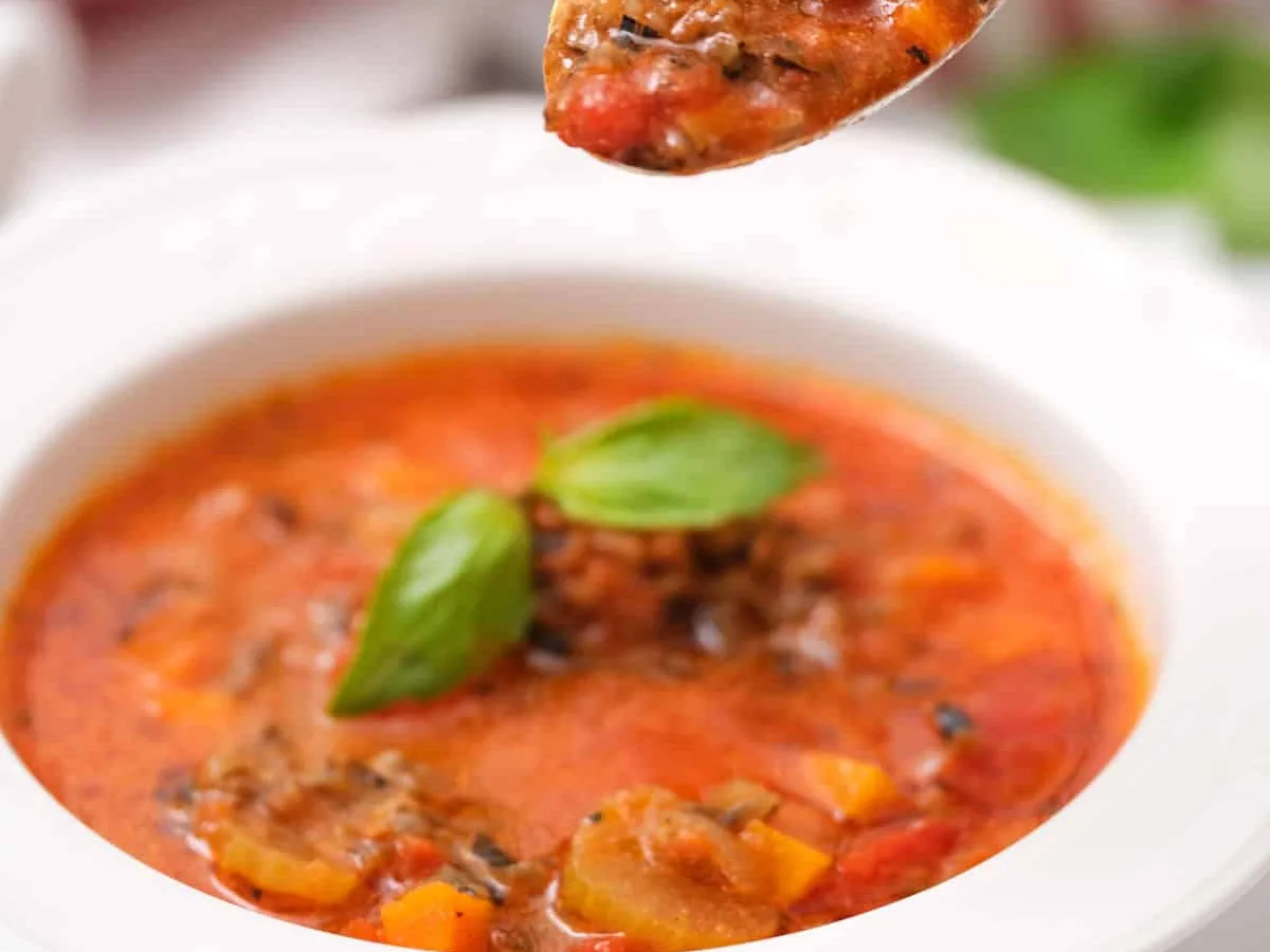 Tomato Wild Rice Soup