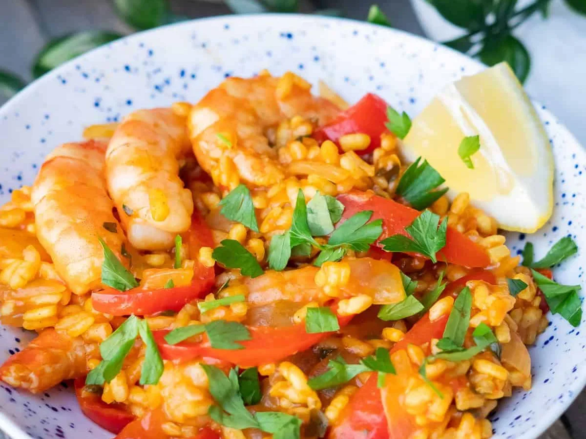 Tropical Shrimp Paella