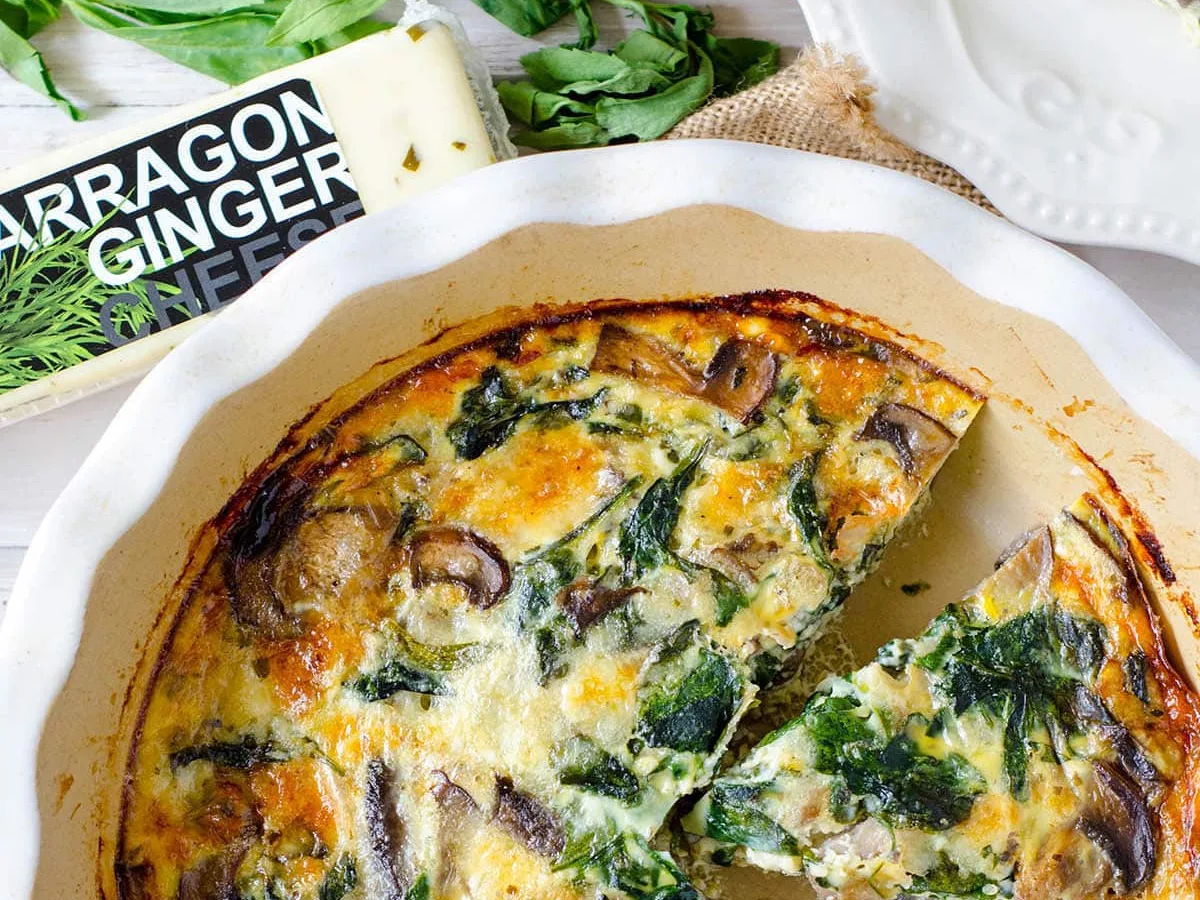 TURKEY TARRAGON QUICHE