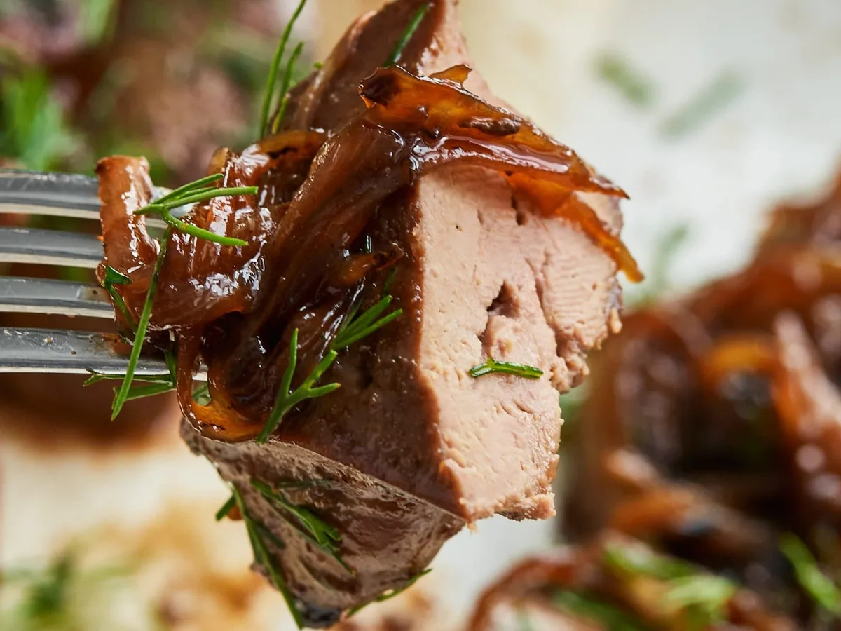 Turkey Tenderloins with Caramelized Onions