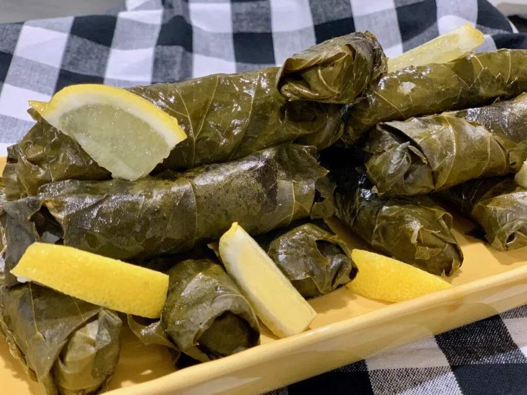 Vegetarian Stuffed Grape Leaves (Dolmas)