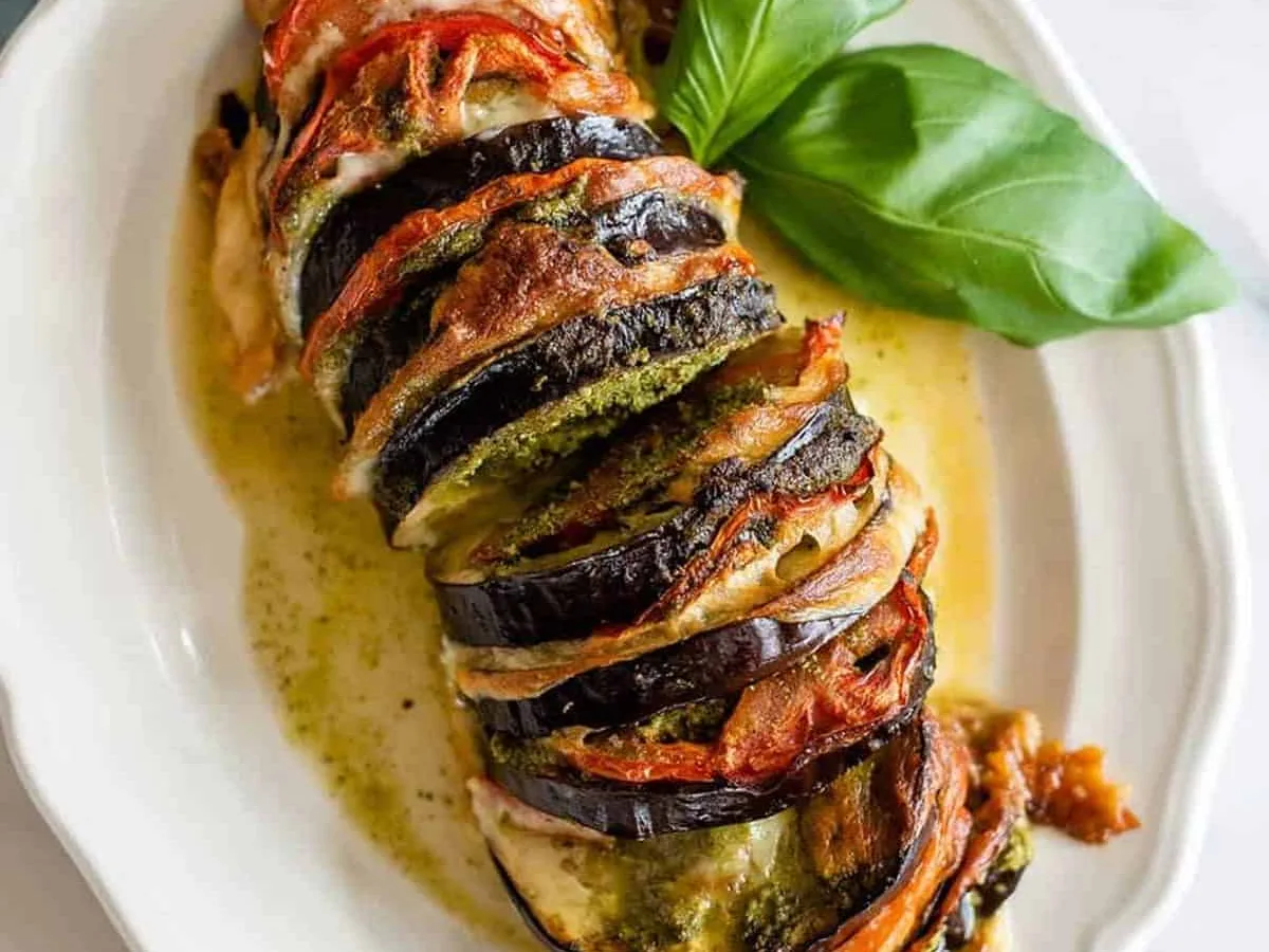Whole Roasted Squab Stuffed With Eggplant And Bacon Dressing