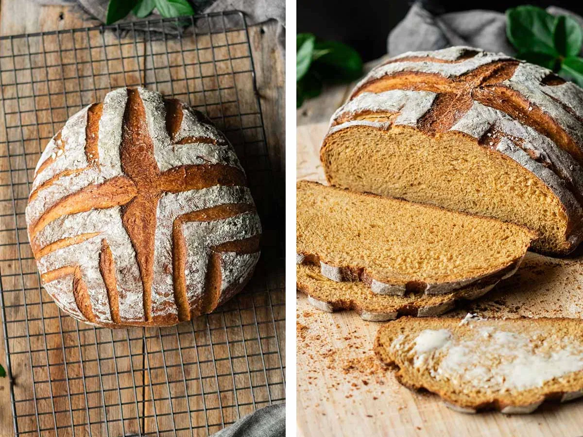 WHOLE WHEAT MOLASSES BREAD