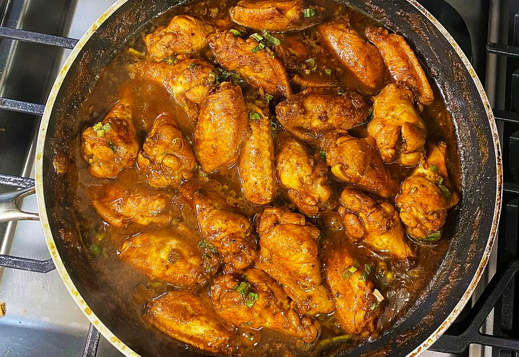 Yellow Curry Chicken Wings