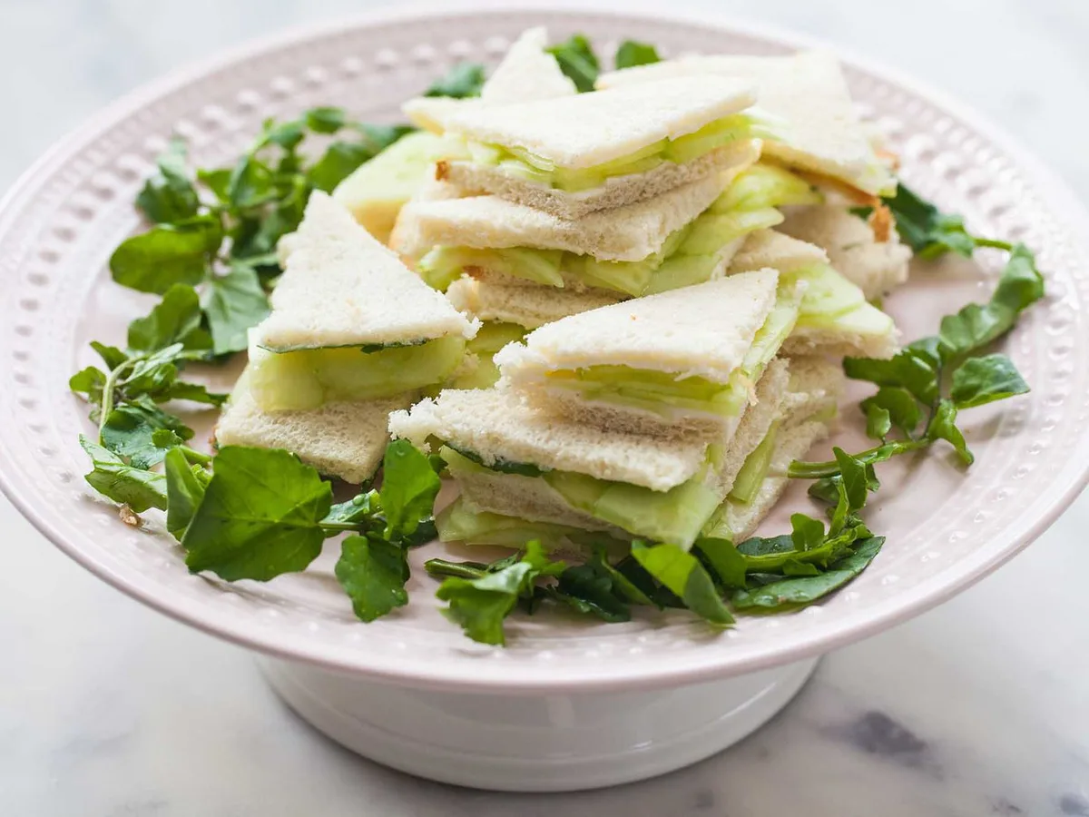 Yellow Squash Tea Sandwiches
