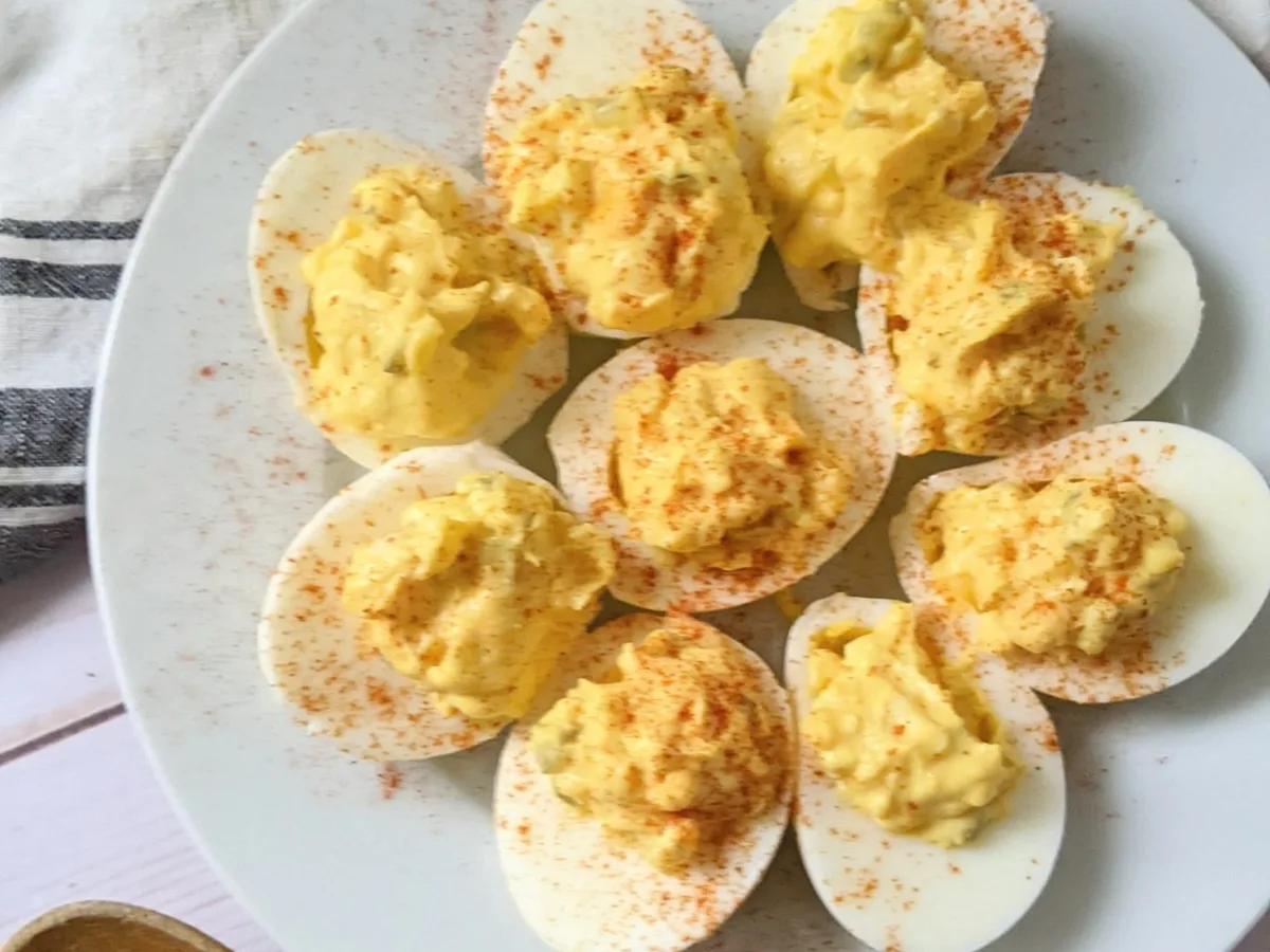 YOGURT DEVILED EGGS