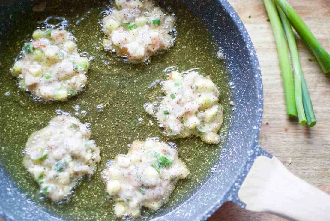 Zucchini And Shrimp Fritters