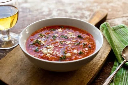 Zucchini, Tomato And Barley Soup